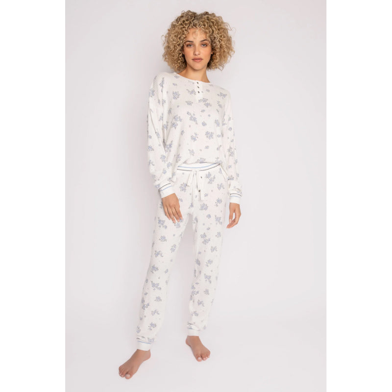 PJ Salvage Ski Jammie Classics - Ivory