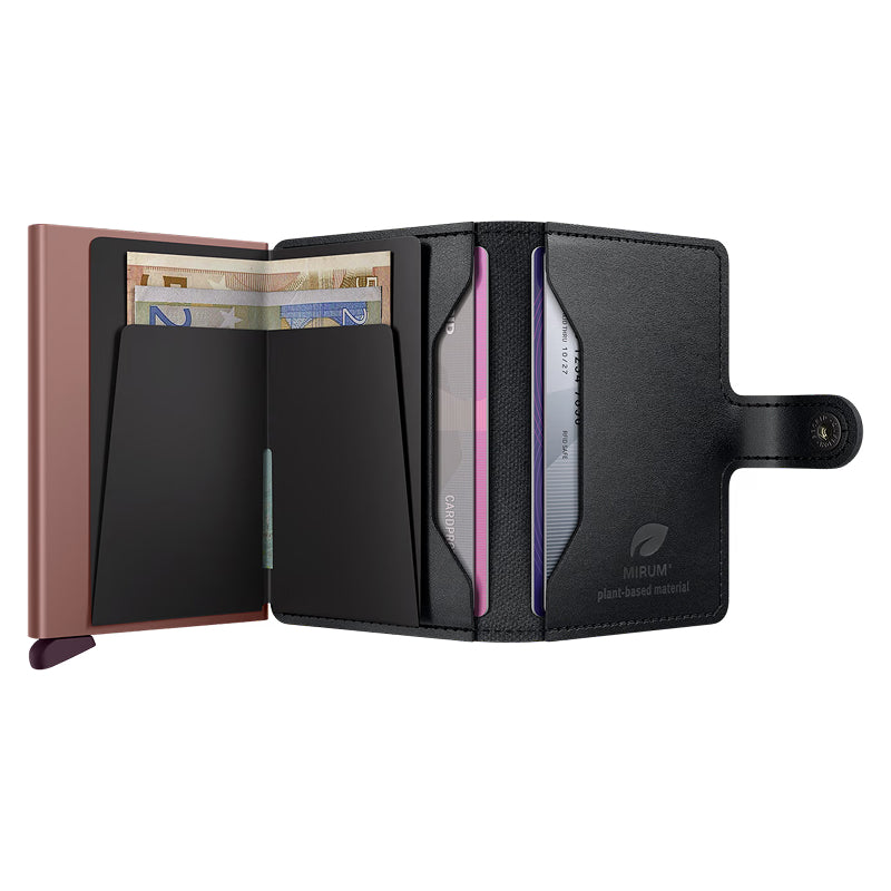 Secrid Miniwallet MIRUM Plant-Based Black-Rose