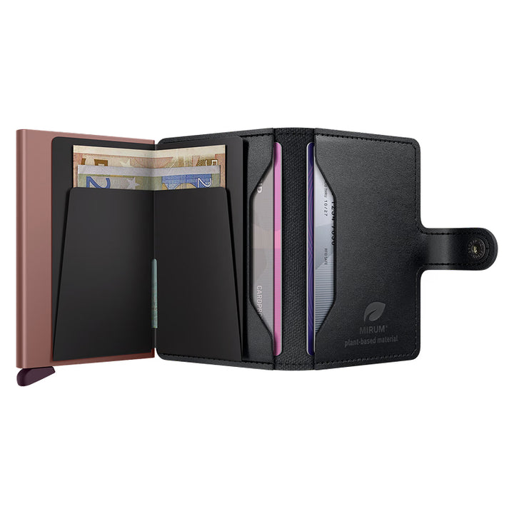 Secrid Miniwallet MIRUM Plant-Based Black-Rose