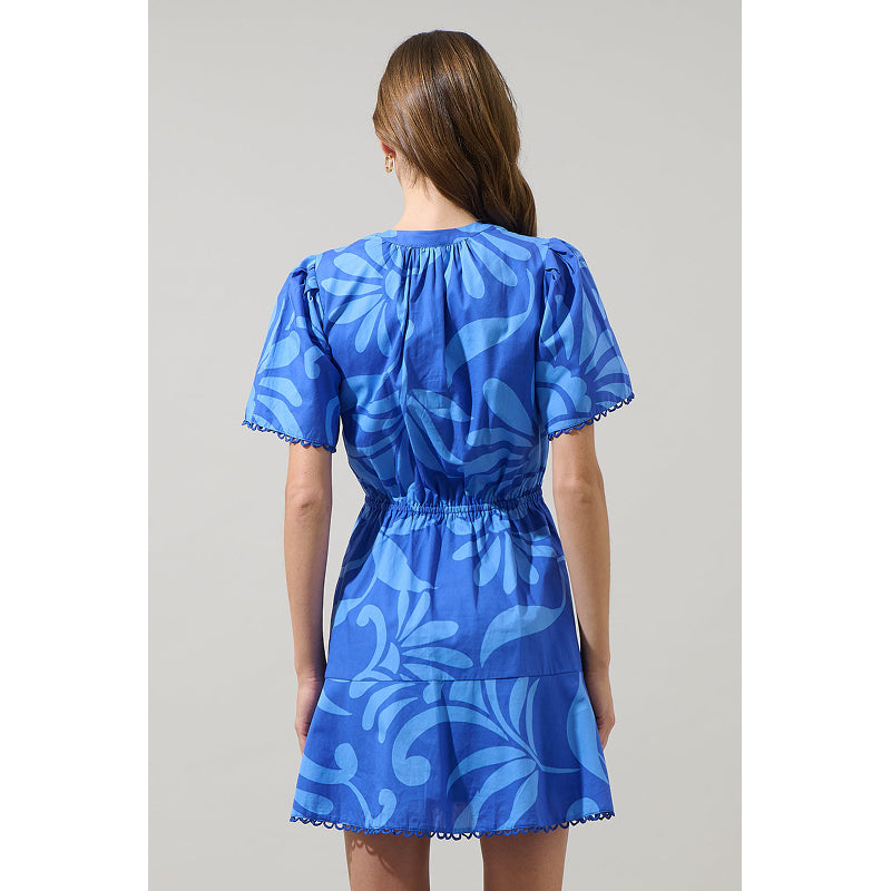 Sugarlips Emidora Floral Bouse Shift Mini Dress