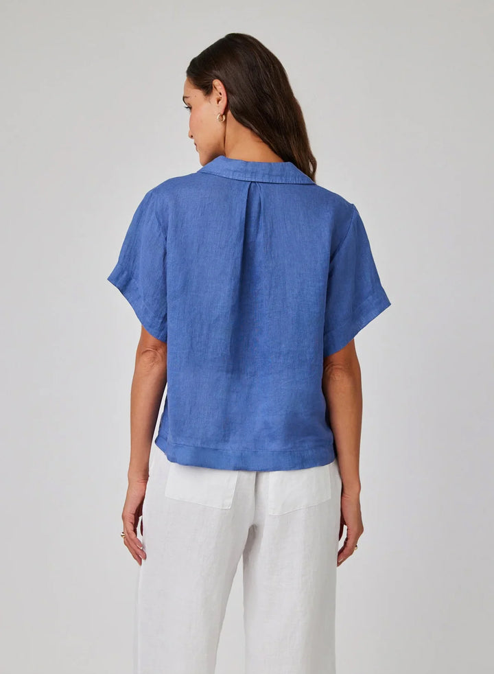 Bella Dahl Short Sleeve Flowy Button Down