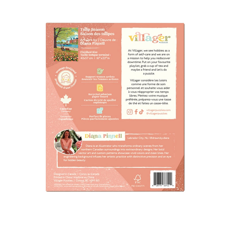 Villager Puzzles - Tulip Season | 500-Piece Puzzle