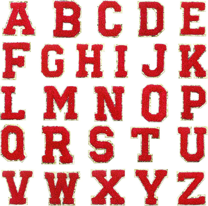 Ezeeteez Chenille Letters - Gold Trim