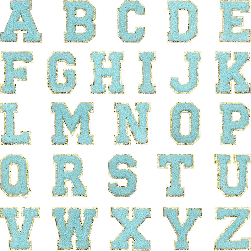 Ezeeteez Chenille Letters - Gold Trim