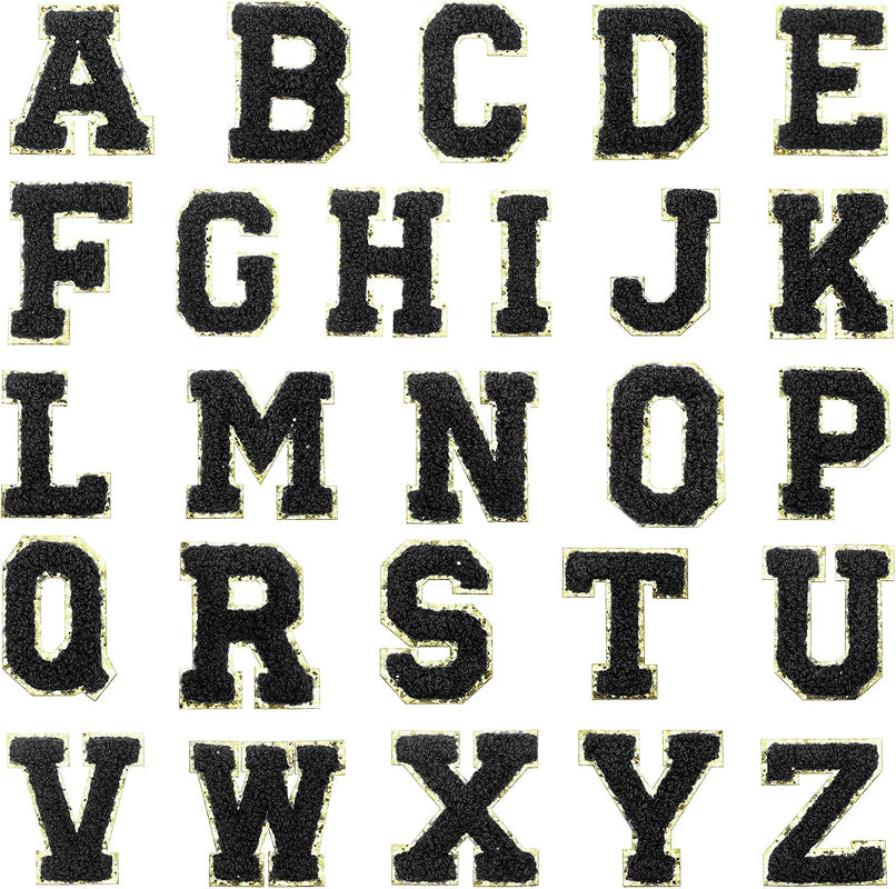 Ezeeteez Chenille Letters - Gold Trim