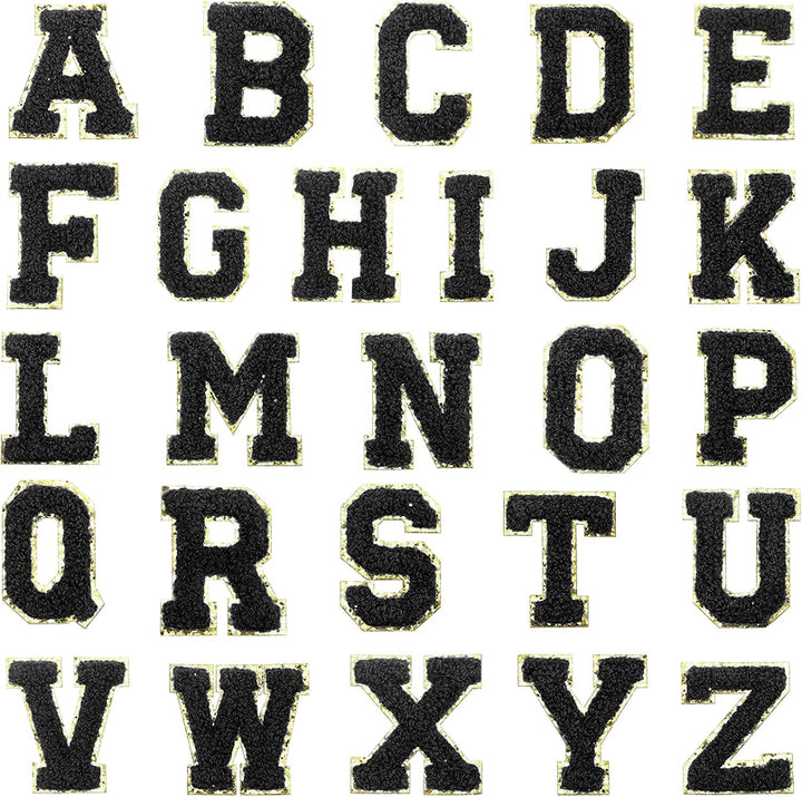 Ezeeteez Chenille Letters - Gold Trim