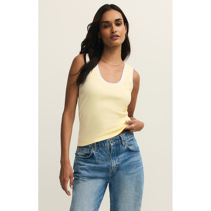 Z Supply Sirena Colorblocked Rib Tank