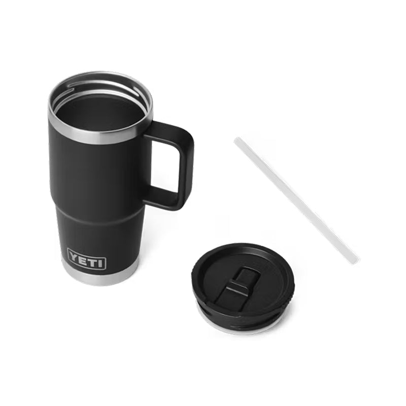 Yeti 20 oz Rambler Travel Mug with Color-Matched Straw Lid