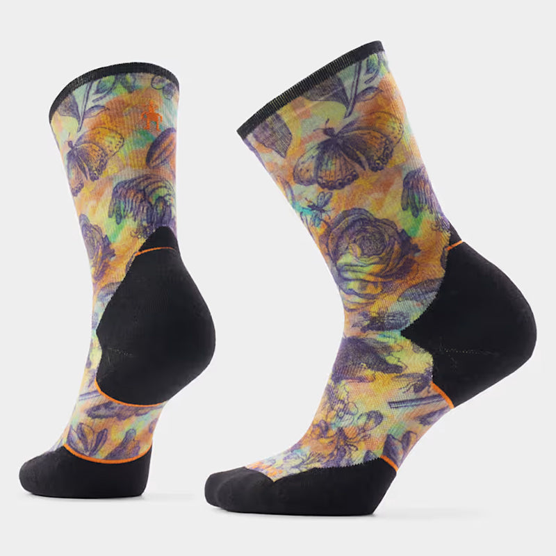 Smartwool Women's Trail Run Targeted Cushion Floral Party Print Crew Socks