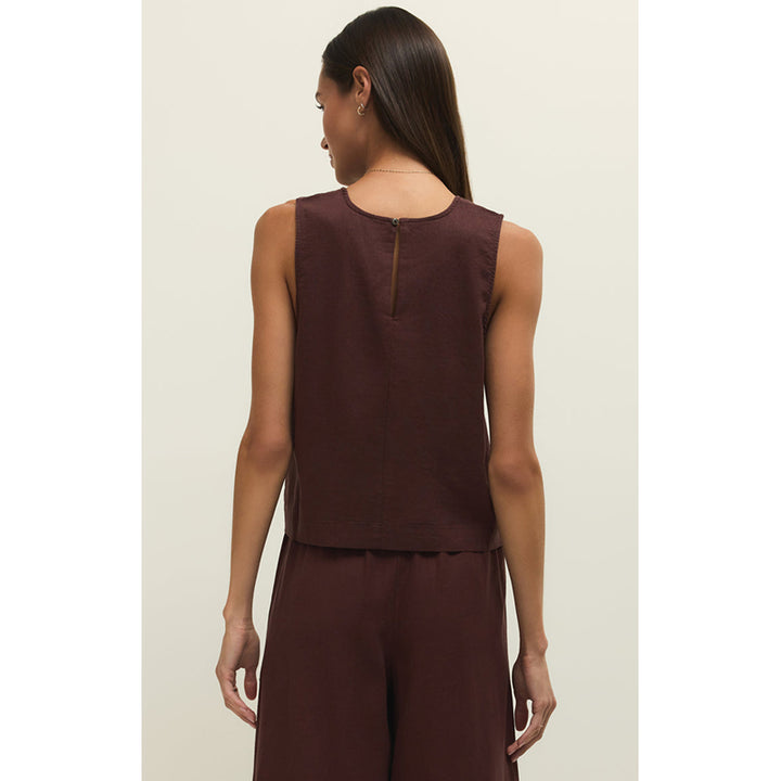 Z Supply Sloane Linen Cropped Tank