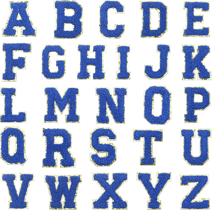 Ezeeteez Chenille Letters - Gold Trim