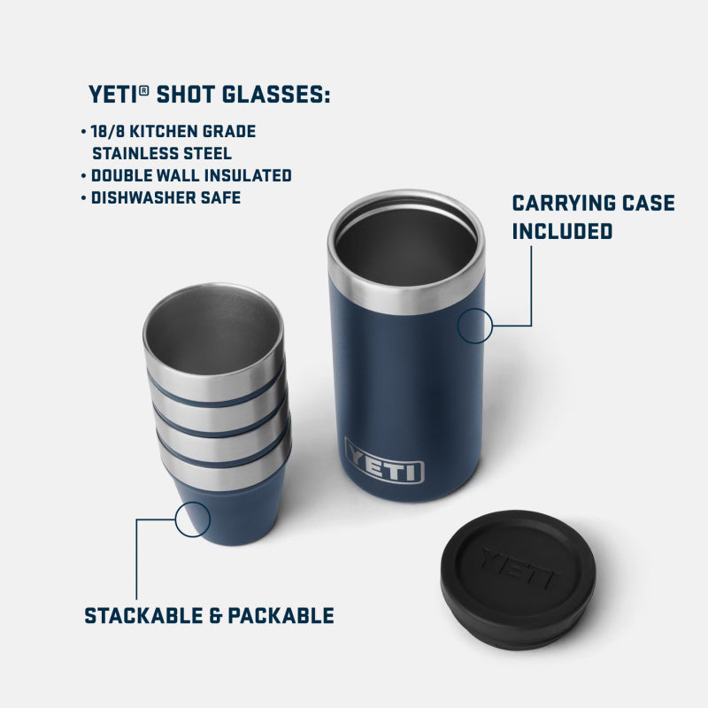 Yeti Shot Glasses & Case