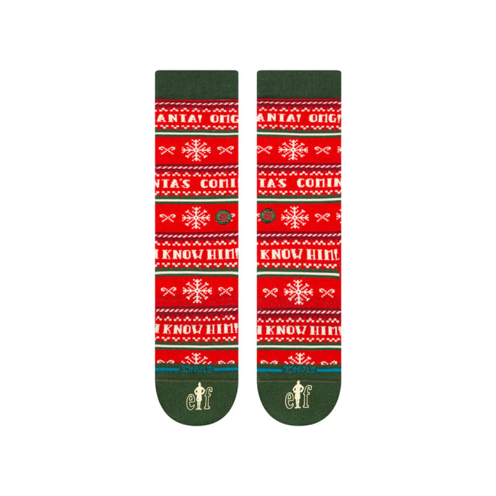 Stance X Elf I Know Him Crew Socks