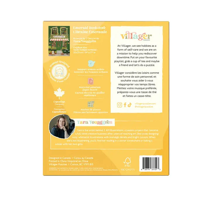 Villager Puzzles - Emerald Bookstore | 1000-Piece Puzzle