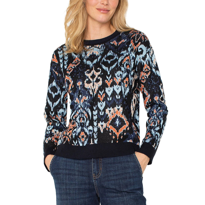 Liverpool Long Sleeve Crew Neck Dropped Shoulder Sweater