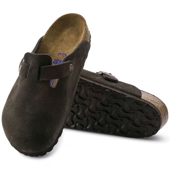 Birkenstock Boston Soft Footbed Suede Leather Mocha - Regular