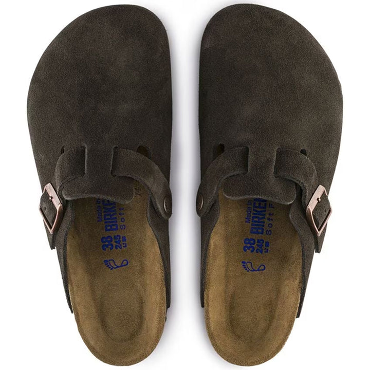 Birkenstock Boston Soft Footbed Suede Leather Mocha - Regular