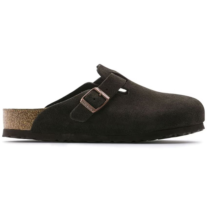 Birkenstock Boston Soft Footbed Suede Leather Mocha - Regular