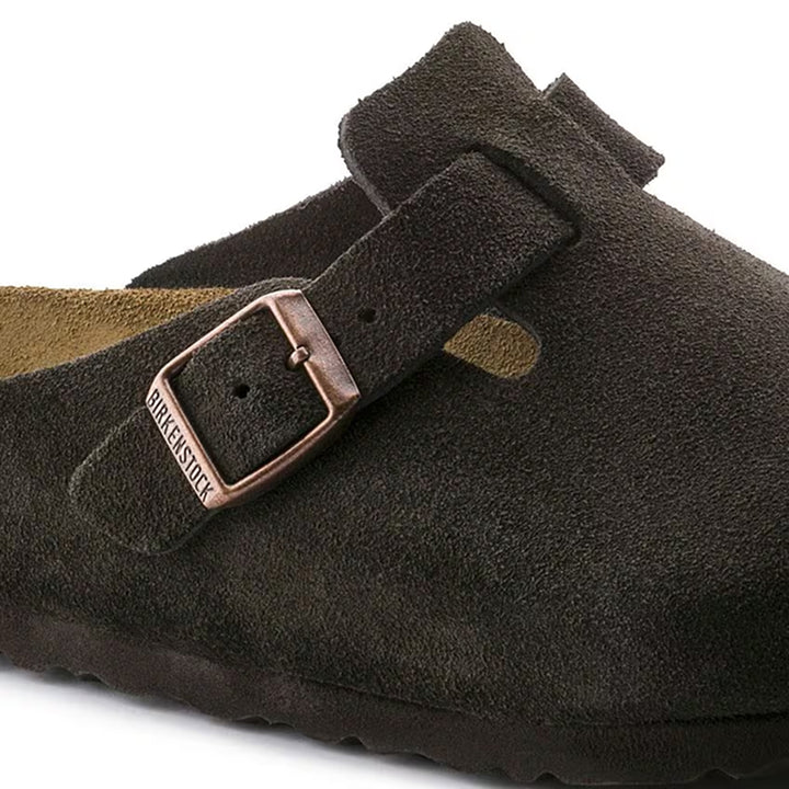 Birkenstock Boston Soft Footbed Suede Leather Mocha - Regular