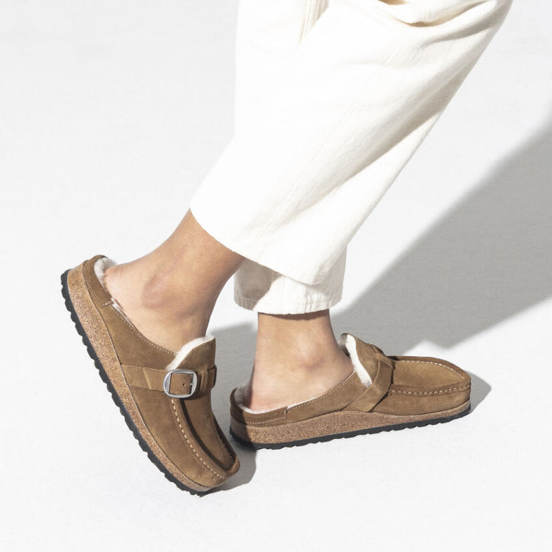 Birkenstock Buckley Shearling Suede - Narrow