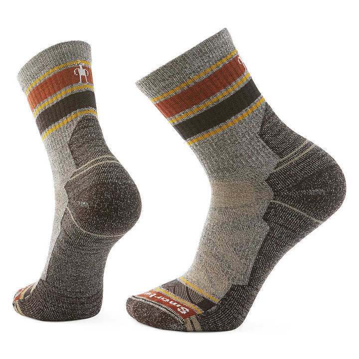 SmartWool Men's Hike Light Cushion Striped Mid Crew Socks