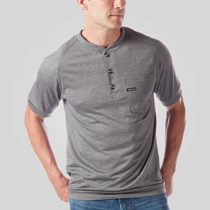 Stanfield's Operative Tech Relaxed Fit Performance Pocket Henley