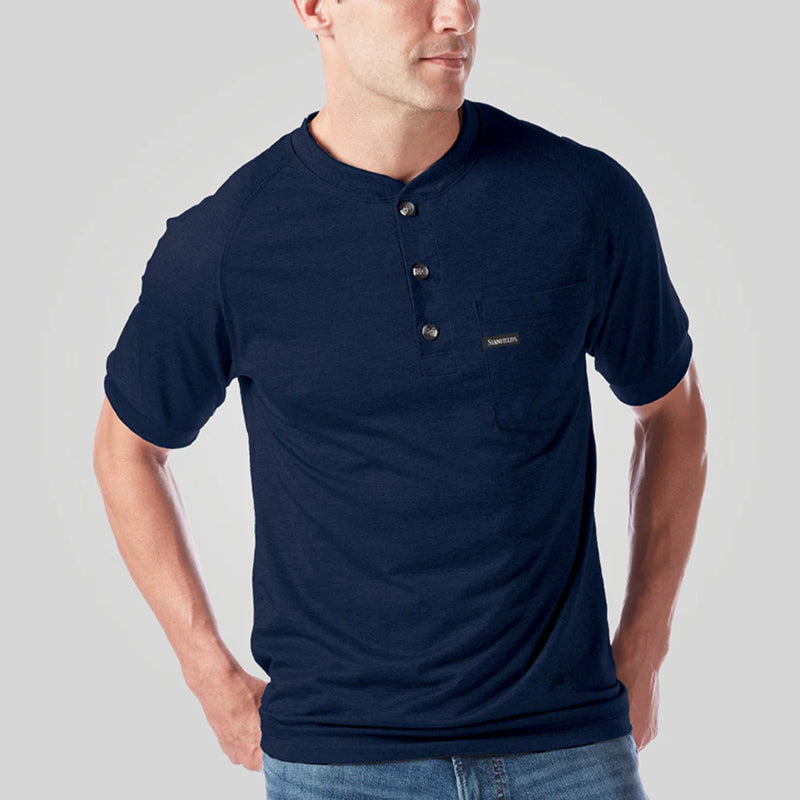 Stanfield's Operative Tech Relaxed Fit Performance Pocket Henley
