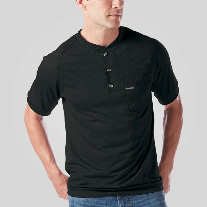 Stanfield's Operative Tech Relaxed Fit Performance Pocket Henley