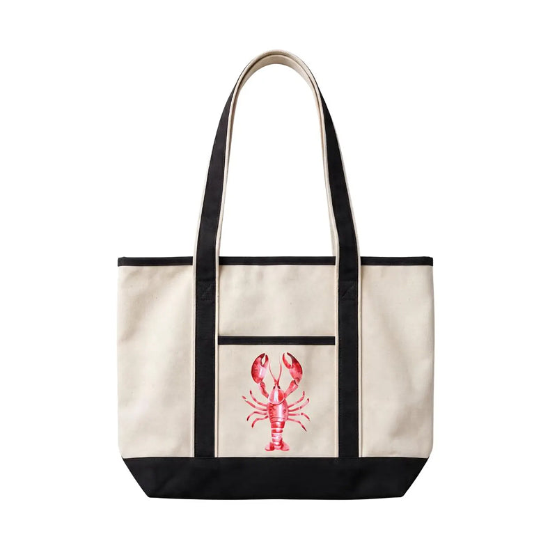 Coastal Lobster Canvas Tote Bag