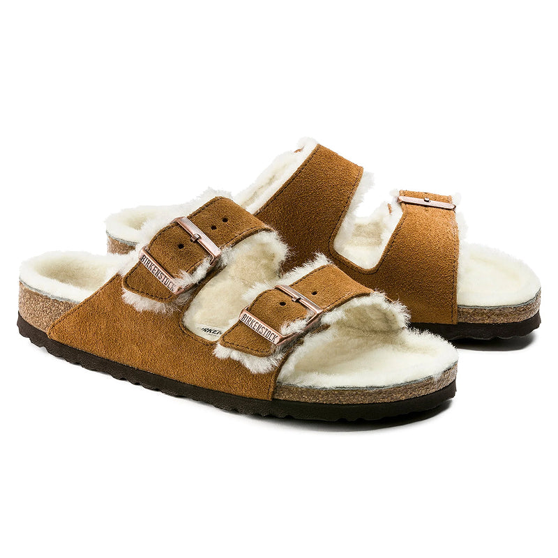 Birkenstock Arizona Vison Shearling Sandale - Régulier