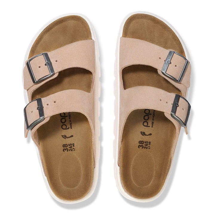 Birkenstock Papillio Arizona Chunky Warm Sand Suede - Narrow