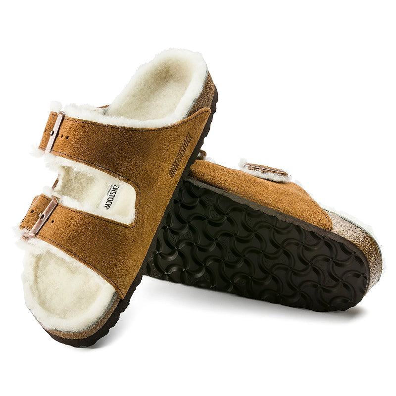 Birkenstock Arizona Vison Shearling Sandale - Régulier