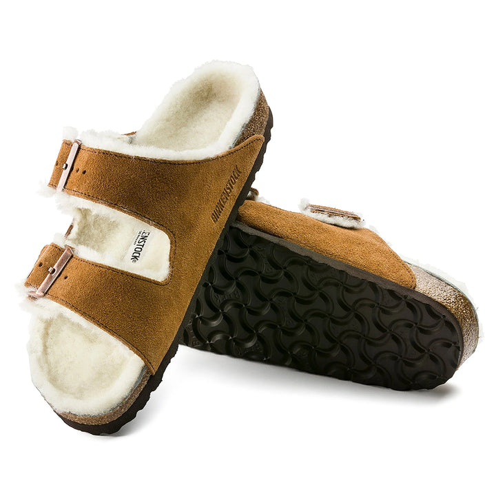 Birkenstock Arizona Vison Shearling Sandale - Régulier