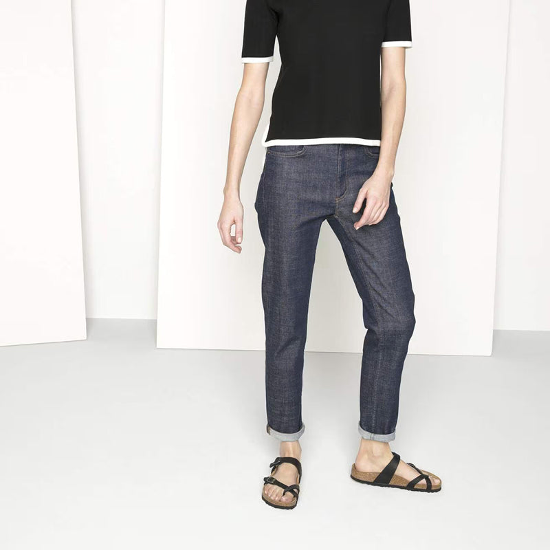 Birkenstock Mayari Cuir Huilé Noir - Régulier