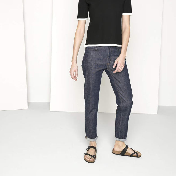 Birkenstock Mayari Cuir Huilé Noir - Régulier