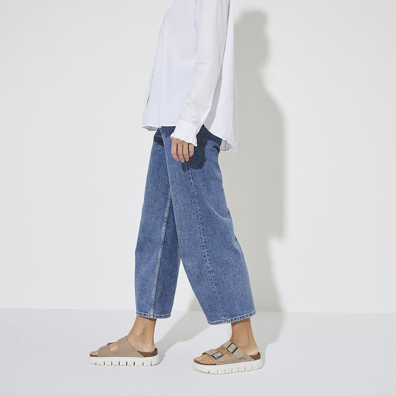 Birkenstock Papillio Arizona Chunky Warm Sand Suede - Narrow