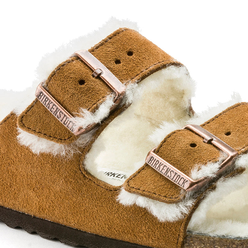 Birkenstock Arizona Vison Shearling Sandale - Régulier