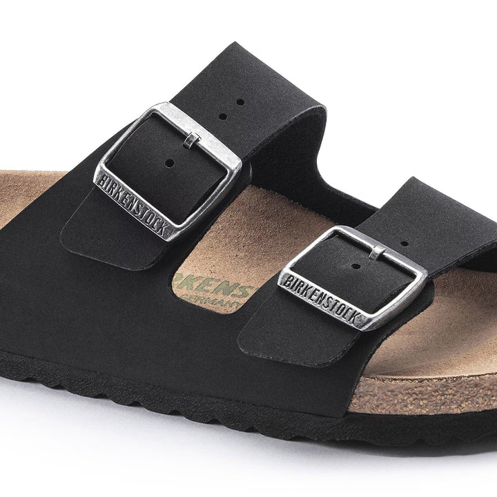 Birkenstock Arizona Vegan Black Birkibuc - Étroit