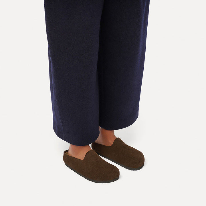 Birkenstock Amsterdam Cuir Suède Enveloppé - Carafe