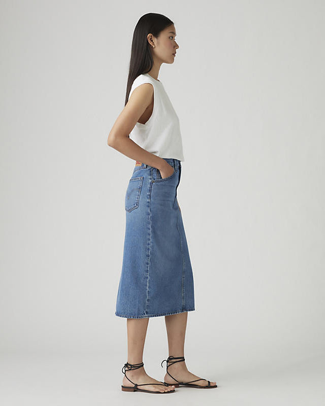 Levi's High Rise Slit Skirt