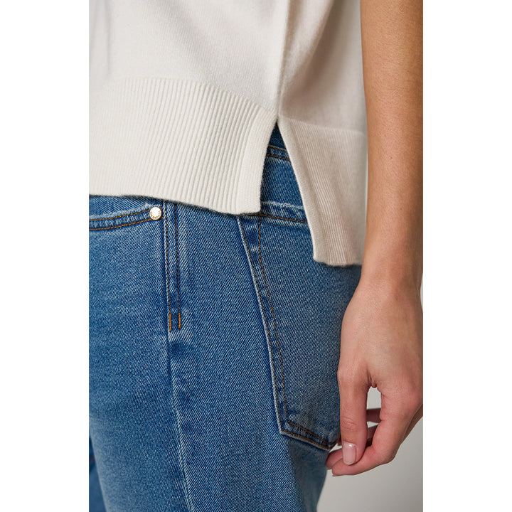 Liverpool Short Sleeve V-neck Dolman Sweater