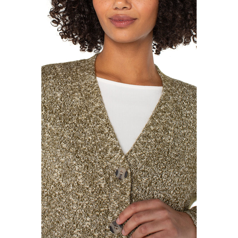 Liverpool Balloon Sleeve V Neck Cardigan