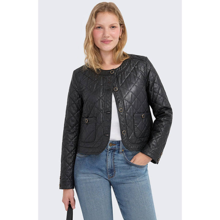 Liverpool Quilted Collarless Jacket