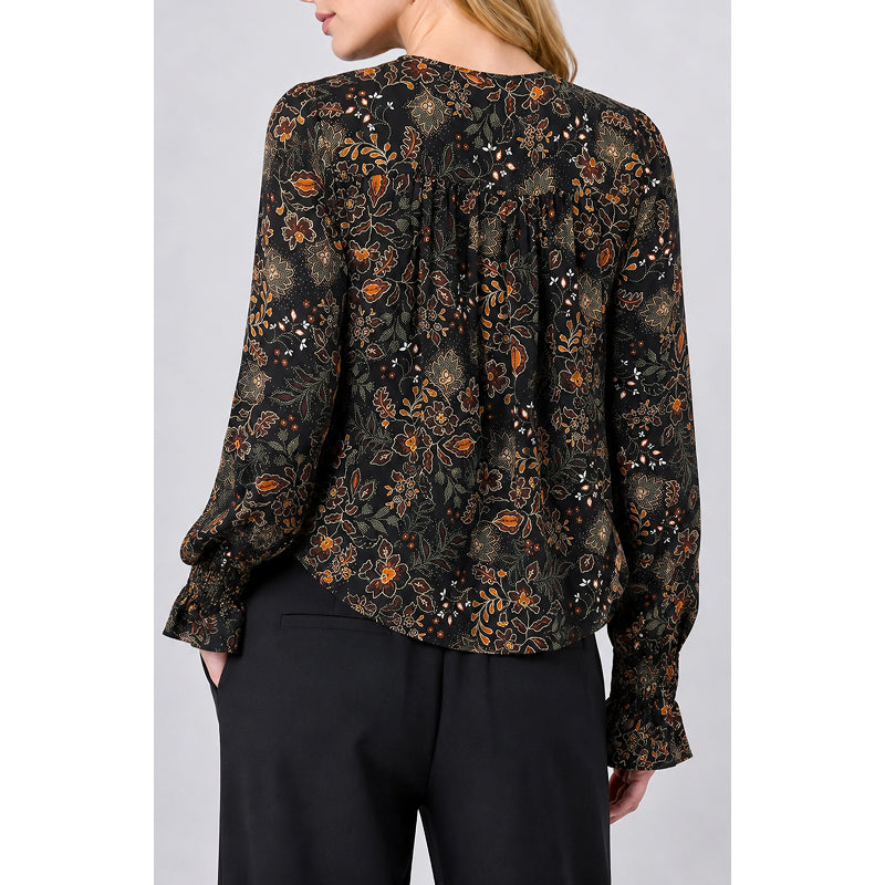 Liverpool Long Sleeve Button Front Woven Blouse