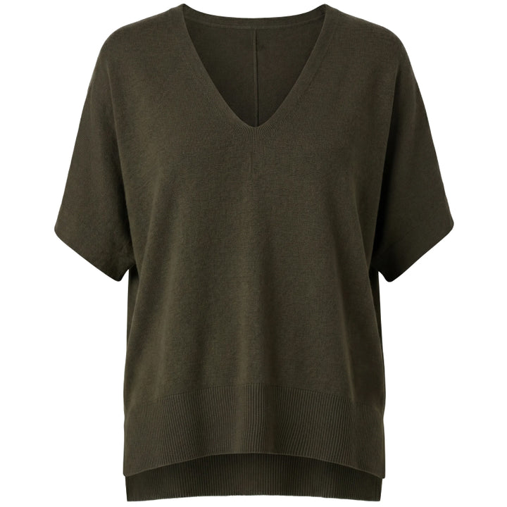 Liverpool Short Sleeve V-neck Dolman Sweater
