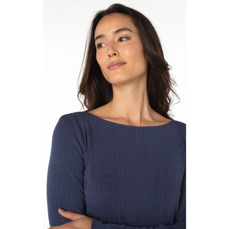 Liverpool Long Sleeve Boat Knit Top