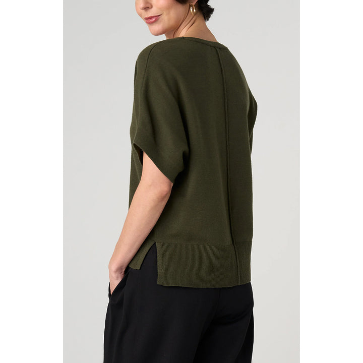 Liverpool Short Sleeve V-neck Dolman Sweater