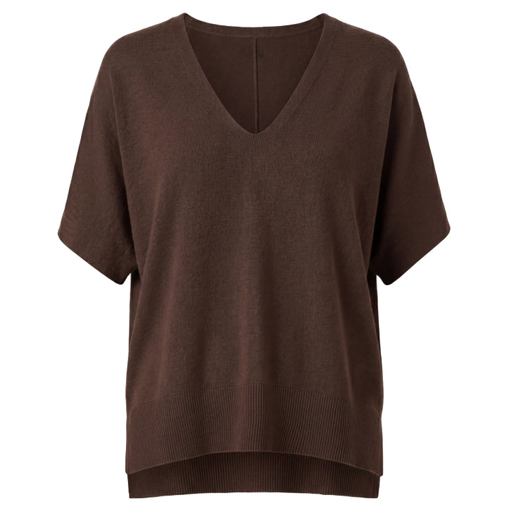 Liverpool Short Sleeve V-neck Dolman Sweater