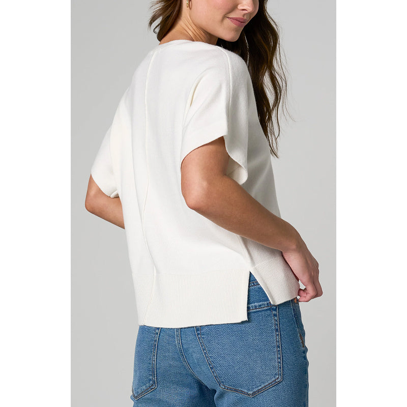 Liverpool Short Sleeve V-neck Dolman Sweater