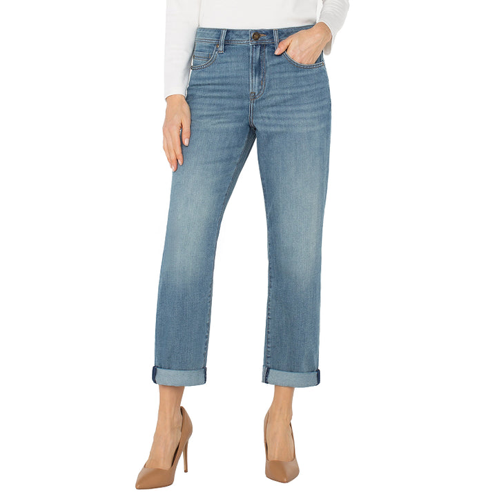 Liverpool Keeper Boyfriend Roll Cuff avec braguette zippée Entrejambe 29''/26''